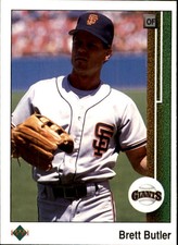 1989 Upper Deck San Francisco Giants Baseball Card #218 Brett Butler