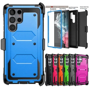 For Samsung Galaxy S22 Ultra S22+ Phone Case Shockproof Belt Clip Holster Cover - Picture 1 of 54