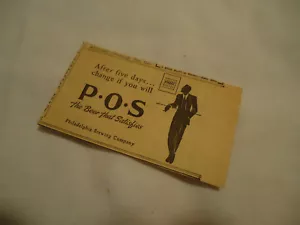 P O S Philadelphia Old Stock Bier Philadelphia PA 1945 Zeitungspapier Anzeige - Bild 1 von 1