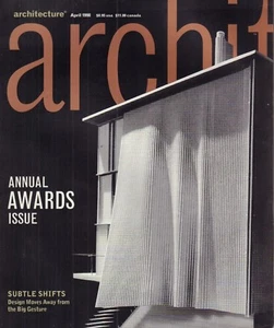 Architecture Magazine Annual Awards Issue April 1998 020418nonr - Imagen 1 de 1