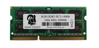 RAMS_DIRECT 8GB DDR3 1866 MHz Laptop PC3-14900 Non ECC 204-Pin SODIMM Memory RAM - Image 1 of 4