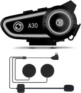 Motorcycle Helmet Bluetooth Headset,Bluetooth 5.2,Waterproof Sports Headset Hand - Picture 1 of 8