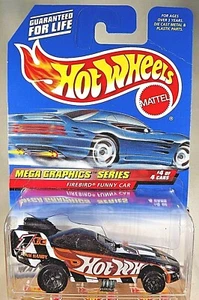 1999 Hot Wheels #976 Mega Graphics Series 4/4 FIREBIRD FUNNY CAR Black w/Blk 5Sp - Picture 1 of 4