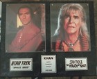 Khan signed Star Trek Space Seed Wrath of Khan plaque Limited Edition 192/2500 