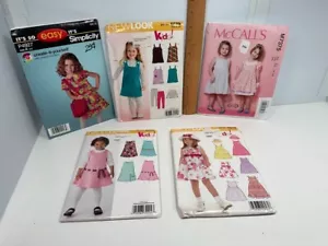 Simplicity 4927 New Look McCall's 7375 Sewing Patterns Uncut NEW Size 3-8 - Picture 1 of 14