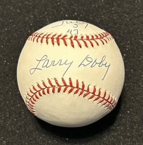 Larry Doby Signed Baseball July 5 47 Inscription JSA OAL WOW! - Picture 1 of 4