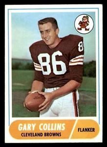 1968 Topps Football #128 Gary Collins EX/MT - Foto 1 di 2