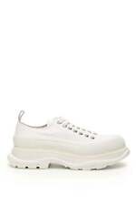 NEW Alexander mcqueen tread slick sneakers 705660 W4MV2 WHITE WHITE AUTHENTIC NW