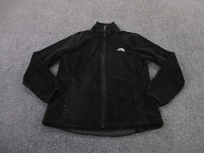 Chaqueta para mujer The North Face L negra difusa polar suéter logotipo abrigo Osito adulto Foto 1 de 4