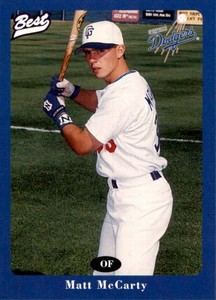 1996 Great Falls Dodgers Best 19 Matt McCarty Lafayette Indiana IN Baseball Card