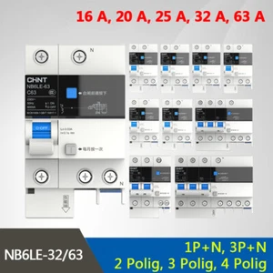 1P+N 3P+N 2/3/4 Polig FI+LS Schalter Leitungsschutzschalter 30mA RCD RCBO NB6LE - Bild 1 von 11