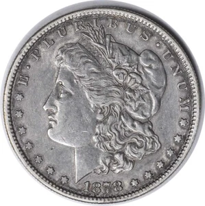 1878-S VAM 57 Morgan Dollar langer Pfeilschaft EF nicht zertifiziert #1146 - Bild 1 von 2