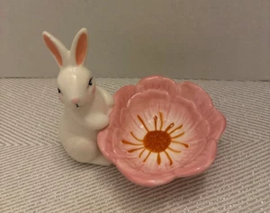 Adorable Ceramic Easter Bunny Candy Dish - Picture 1 of 6