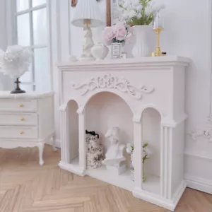 Escala 1:6 Casa de Muñecas Miniatura Chimenea Real Mueble Inacabado Salón - Imagen 1 de 5