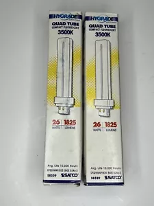 X2 Satco S8339 CFD26W/4P/835 26W 4-polig G24q-3 3500k neutralweiß KOSTENLOSER VERSAND - Bild 1 von 3