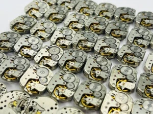 Watch Parts Little Movements Mechanism 30 pc.Steampunk Art Rectang 16mm Vintage - Picture 1 of 10