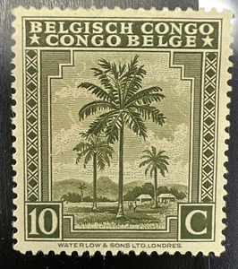 1942 Issue BELGISCH CONGO CONGO BELGE 10C MH Rare Gem!!! Look! 👀LOW START BID!! - Picture 1 of 6