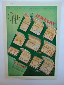1937 Men's Gift's SWANK JEWLERY vintage art print ad - Picture 1 of 1