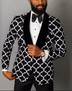 mens checkered wedding suit
