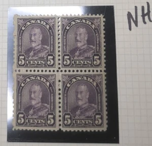 Canada Mint NH F-VF Block of 4 Scott #169 1930King George V Arch/Leaf Stamps - Picture 1 of 2