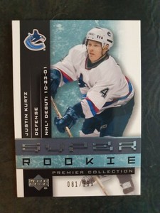 2001-02 UD Premier Collection #85 Justin Kurtz RC #081/399