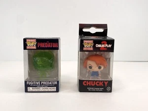 Lote de 2x Funko Pop! Llaveros de bolsillo Fugitive Predator & Chucky - Imagen 1 de 17