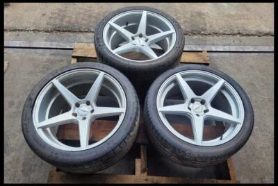 Ford Mustang GT S550 2015-2021 3 ruedas Velgen 20x9 20x10,5 radios plateados erupción Foto 1 de 4