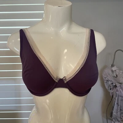 New Woman’s Victoria’s Secret Dusty Purple Unlined Demi Bra Size 32DD - Image 1 of 4