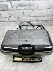 VTG GE General Electric Chrome AUTOMATIC GRILL WAFFLE BAKER Model No. 24G42 - Picture 1 of 5
