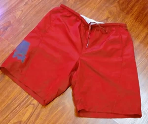 Nike Herren XL Burgund Loose Fit Polyester Badehose mit Taschen & Mesh-Einsatz - Bild 1 von 5