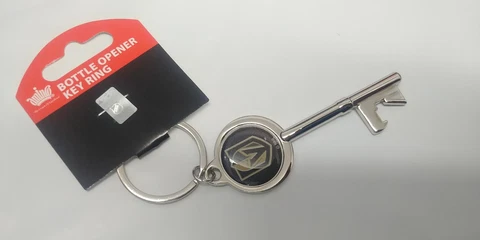 NHL Las Vegas Golden Knights Skeleton Key Bottle Opener Key Ring Cover