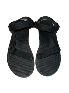 Teva Original Universal Sandals Women 9 Shoes Black Hiking Slingback F05120A - Picture 1 of 9