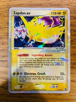 PL! Zapdos ex (116/112) EX Fire Red & Leaf Green Holo Rare Pokemon Card! - Image 1 of 4