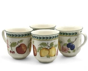 4 Villeroy & Boch FRENCH GARDEN FLEURENCE Accent Mugs 3-5/8” UNUSED Coffee Tea - Picture 1 of 13