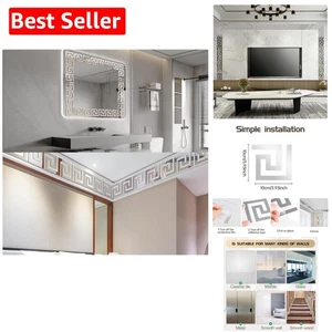 Versatile 100Pcs Acrylic Mirror Stickers for Stylish Home and Office Décor - Picture 1 of 9