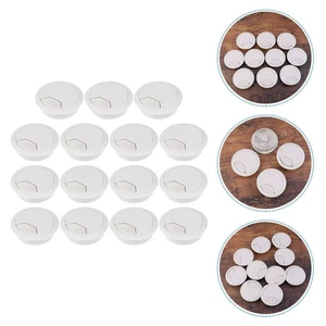 15 Pcs Baby Kabellochabdeckung Für Den Schreibtisch Desktop-Kabellochstopfen - Afbeelding 1 van 12