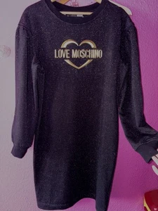 Love Moschino Glitzer Kleid Langer Pullover Neu 40 42 44 ❤️❤️ - Bild 1 von 9