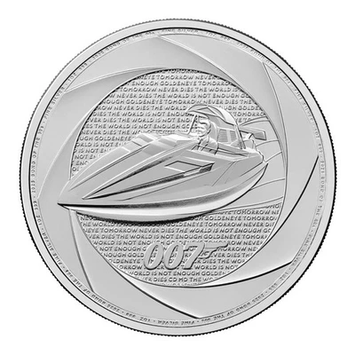 1 UNZE 999 SILBER -JAMES BOND 007 / FILM / SPEED BOOT - SILBERMÜNZE SILBERBARREN - Bild 1 von 2