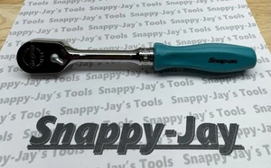 Snap-on Tools USA NEW RARE TEAL 3/8" Drive Hard Grip Fixed Head Ratchet FHD80TL - Picture 1 of 8