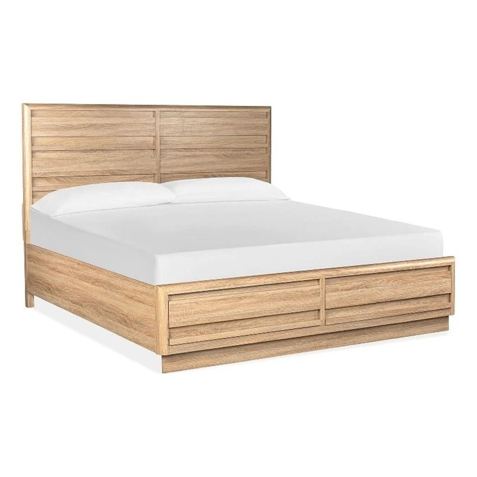 Cama de almacenamiento Magnussen Home Brentwood Heights Provincial marrón panel king Foto 1 de 1