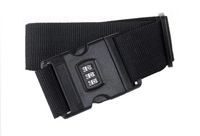 2m Koffergurt mit Zahlenschloss Namensschild Kofferriemen Gepäckgurt Spanngurt - Bild 1 von 4