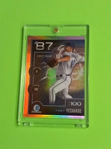 TREY YESAVAGE 2025 BOWMAN CHROME ROOKIE RC SILVER HOLO REFRACTOR ROY BLUE JAYS - Picture 1 of 8