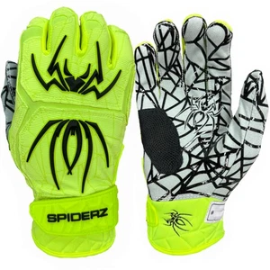 Spiderz 2025 Hybrid Baseball/Softball Schlaghandschuhe - Neongelb/Schwarz - XL - Bild 1 von 1