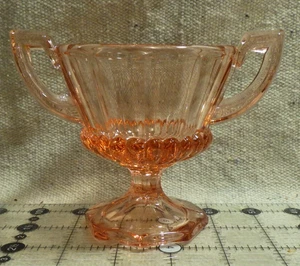 Vintage 1930s Heisey Flamingo Pink Depression Glass Sugar Bowl 1927-1937 #479 - Picture 1 of 4