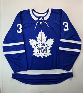 Adidas NHL Toronto Maple Leafs #3 Blank Sample Blue Home Jersey Mens Size 56 3XL - Picture 1 of 6
