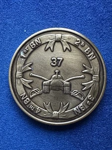 37th Armored Regiment Vintage Challenge Coin - Picture 1 of 3