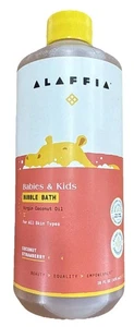 ALAFFIA~ Bubble Bath for Babies & Kids - Virgin Coconut Strawberry 16 Fl Oz - Picture 1 of 3