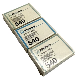 Konvolut 3x G.E. / Whatman 1540-324 540 gehärtetes aschenfreies 2,4 cm Filterpapier 100x - Bild 1 von 3