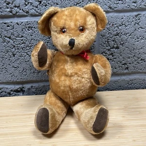 LeFray 1950s Hygienic Toys Jointed Mohair Teddy Bear England Vintage - Picture 1 of 17