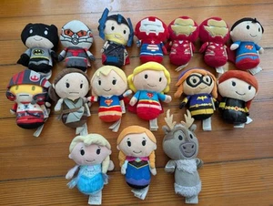 Hallmark Itty Bittys Lot 16 Character Mini Plush Dolls Disney Star Wars Marvel - Picture 1 of 8